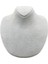 Yerli Üretim Süet Kumaş Rose Manken Gri Renk 20/18 cm Kolye Gerdanlık Takı Sergileme Mankeni 2