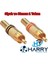 2 Adet Gold Rca Fiş Erkek Metal Konnektör (Kırmızı ve Siyah 1 Takım) 1