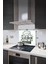 Cam Ocak Arkası Koruyucu | Beyaz Fon - My Kitchen My Rules | 52CM x 60CM 2