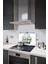 Cam Ocak Arkası Koruyucu | Beyaz Fon - My Kitchen My Rules | 40CM x 60CM 2