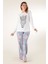 Çiçekli Kadın Pijama Takımı 4