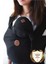 Premium Birinci Sınıf Pamuklu Esnek Wrap Sling Siyah (Babywearinge Özel Üretim Kumaş) 1