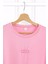 Pembe Nakışlı Kısa Kol Modal T-Shirt 2