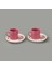Kitchen Flowery Nordic 4 Parça Kahve Fincanı - Mürdüm - 110 ml 1