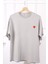 Gri Nakışlı Kısa Kol Modal T-Shirt 1