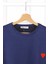 Lacivert Nakışlı Kısa Kol Modal T-Shirt 2
