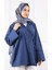 Lacivert Yandan Bağlamalı Kimono 1