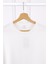 Ekru Nakışlı Kısa Kol Modal T-Shirt 2