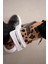Heyla Leopar Desenli Gümüş Şerit Detaylı Kadın Sneaker- Siyah 2