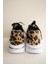 Heyla Leopar Desenli Gümüş Şerit Detaylı Kadın Sneaker- Siyah 5