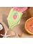 Kız Çocuk Fırfır Yaka Arkası Çapraz Yeşil Çizgili Pembe Çilek Desen Detaylı Mayo Bikini 3