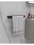 Orkide x Yeni Mat Siyah Duvara Monte Havluluk | Modern ve Şık Banyo Aksesuarı 1