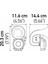 Pnömatik Korna 12-24V 400HZ 115 Dba 3PA013410-011 5