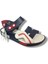 Şirinbebe 1561-20 Anatomik Dikiş Çirtli Erkek Çocuk Sandalet Lacivert BEYAZ26-30 1