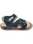 1577-20 Tek Bant Çırtli Erkek Çocuk Sandalet Lacivert 26-30 2