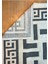 Patiska Yıkanabilir Dekoratif Labirent Desen Pamuk Bukle Kilim 2
