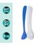Ergonomik Beslenme Mama Kaşığı & Saklama Kutusu, Mavi & Beyaz, 6ay+, İkili Set 5