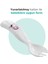 Eğitici Ergonomik Bebek Mama Kaşık Çatal Seti, İnek Desenli, Beyaz, İkili Set 3