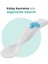 Eğitici Ergonomik Bebek Mama Kaşık Çatal Seti, Fil Desenli, Beyaz 3