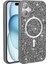 iPhone Uyumlu 16 Kılıf Pırlanta Tasarımlı M-Safe Şarj Özellikli Zore Mozaik Silikon Kapak 3