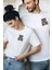 Sen & Ben ve Tarih Baskılı Unisex Sevgili Eş,çift Kombini Sevgiliye Eşe Hediye T-Shirt/tişört 2