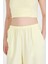 Sarı Straplez Asimetrik Bluz Pantolon Takım 5234 4