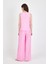 Şeker Pembe Asimetrik Kesim Bluz Pantolon Ikili Takım 5219 5