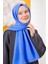 Fivescarf Pamuk Kraş Caz Şal Mavi 3