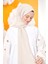 Fivescarf Pamuk Kraş Caz Şal Kemik Rengi 3