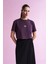 Kallima Parelekta Lightweight Crop T-Shirt - Mürdüm 1