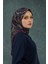 Ipekhan Soft Pamuk Etro Desen Eşarp 1224-06 Lacivert Bordo 2