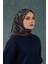 Ipekhan Soft Pamuk Etro Desen Eşarp 1224-06 Lacivert Bordo 5