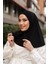 Çıt Çıt Hazır Eşarp Çıtçıtlı Hijab Hazır Eşarp Siyah 4