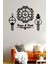 Kişiye Özel Dekoratif 4 Parça Ahşap Duvar Saati 70X70CM Siyah 1