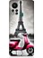 Infinix Hot 11S Uyumlu Pembe Scooter Eyfel Önü Desenli Silikon Kılıf 1