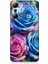 Infinix Hot 20I Uyumlu Gökkuşağı Renkli Güller Desenli Silikon Kılıf 1