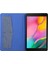 Kumaş Doku Standı Deri Koruyucu Kılıf Samsung Galaxy Tab A 8.0 Wi-Fi (2019)SM-T290/T295-MAVI (Yurt Dışından) 4