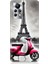 Infinix Note 11 Pro Uyumlu Pembe Scooter Eyfel Önü Desenli Silikon Kılıf 1