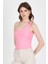 Pembe Toka Detaylı Tek Omuz Bluz 1649 1