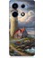 Infinix Note 30 Vip Uyumlu Kayalıkta Gök Altında Deniz Feneri Desenli Silikon Kılıf 1