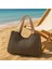 Askılı Kanvas Omuz Çantası Klasik Günlük Plaj Std 5