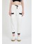 Ekru Bel Lastikli Cepli Şerit Detaylı Jogger Eşofman Altı 81524 2