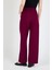 Bordo Pile Detaylı Palazzo Pantolon 4003A 5