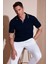 Streç Pamuklu Regular Fit Şerit Detaylı Polo Yaka T Shirt Erkek POLO YAKA T SHİRT 5902768 1