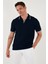 Streç Pamuklu Regular Fit Şerit Detaylı Polo Yaka T Shirt Erkek POLO YAKA T SHİRT 5902768 3