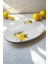 Limon Desen El Yapımı Organik Oval Salata Kase 35 cm 1
