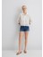 Vivia Cuffed Dark Flex Blue Jean Şort 1411217-89702 3