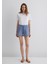 Dokulu Mavi Şort 1410132-89861 3