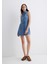 Raven Akdeniz Yıldız Baskılı Indigo Mavisi Jean Elbise 1310660-89760 1