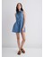 Raven Akdeniz Yıldız Baskılı Indigo Mavisi Jean Elbise 1310660-89760 3